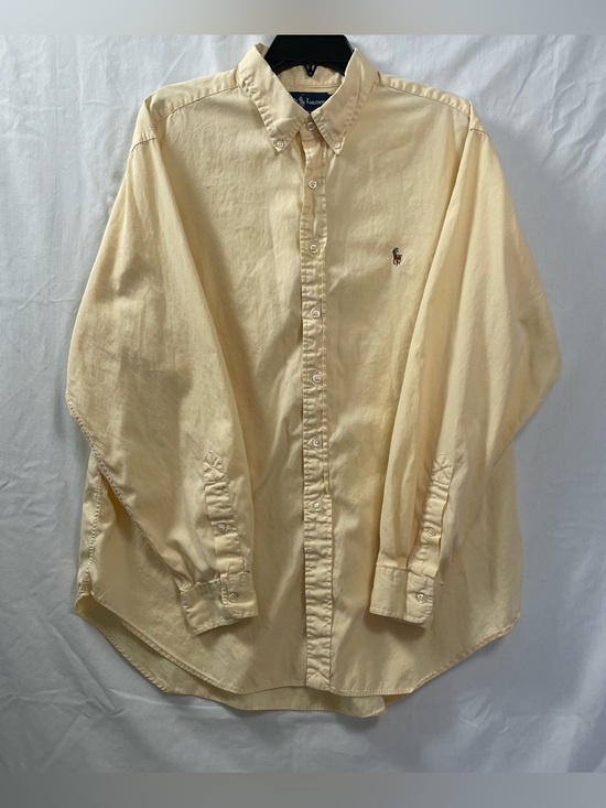 Ralph Lauren Other - Ralph Lauren XL men’s Butter Yellow Button-Down Oxford classic fit shirt
